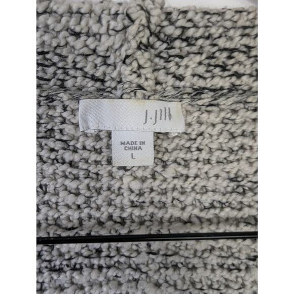 J. Jill Willow Fringe Marled Wool Blend Sweater Cardigan - Picture 7 of 9